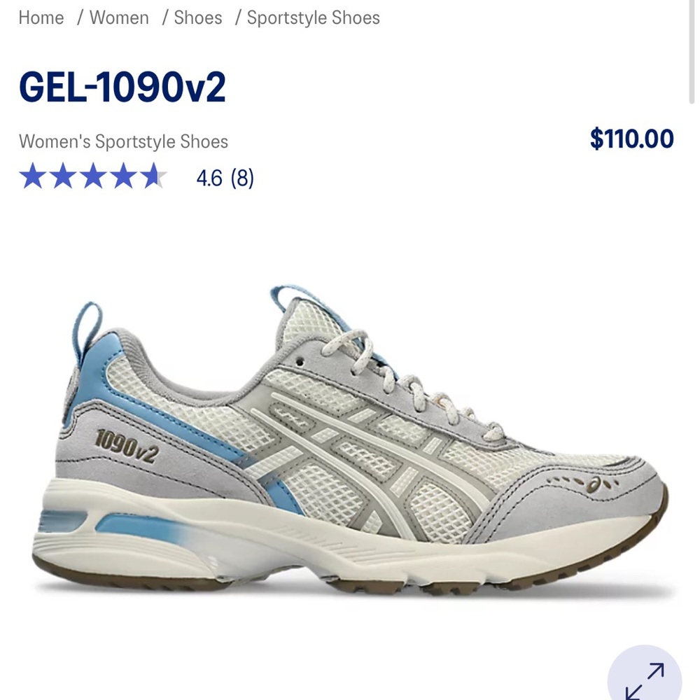 Gray & Off-White Gel-1090V2 Sneakers